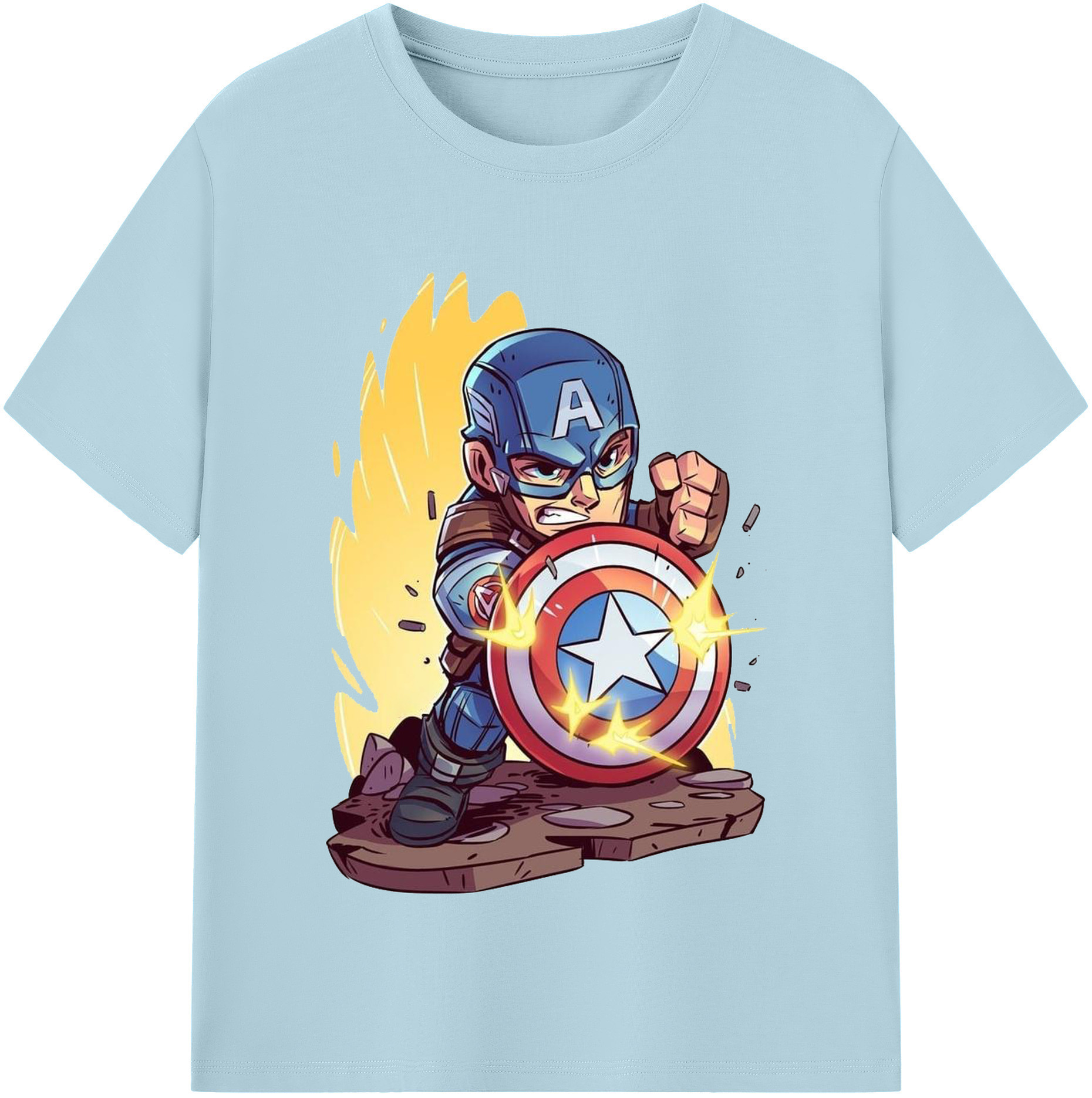 （画像用） アベンジャーズ The Avengers 綿100％半袖Tシャツ（フロントプリント）